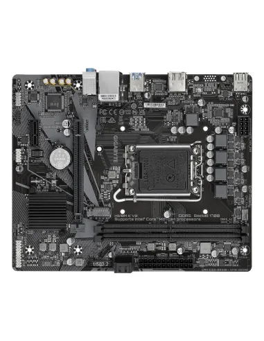 GIGABYTE H610M K V2 Placa base - Procesadores Intel Core 14ª generación, hasta 5600 MHz DDR5, 1xPCIe 3.0 M.2, LAN 1GbE, USB 3.2