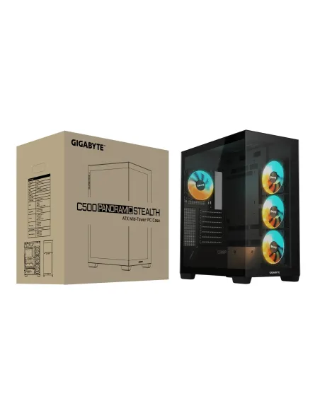 GIGABYTE C500 PANORAMIC STEALTH Midi Tower Negro GIGABYTE C500 PANORAMIC STEALTH Midi Tower Negro