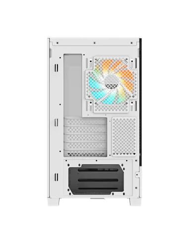 GIGABYTE C201 PANORAMIC ICE Caja para PC – Torre media, m-ATX, compatible con radiador de 360 mm, 3 ventiladores preinstalados,