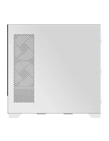 GIGABYTE C201 PANORAMIC ICE Caja para PC – Torre media, m-ATX, compatible con radiador de 360 mm, 3 ventiladores preinstalados,