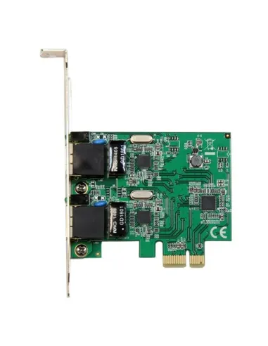 StarTech.com Adaptador Tarjeta de Red NIC PCI Express PCI-E de 2 Puertos Ethernet Gigabit RJ45