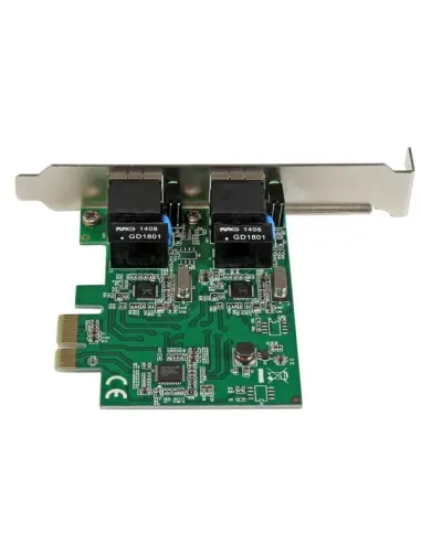 StarTech.com Adaptador Tarjeta de Red NIC PCI Express PCI-E de 2 Puertos Ethernet Gigabit RJ45