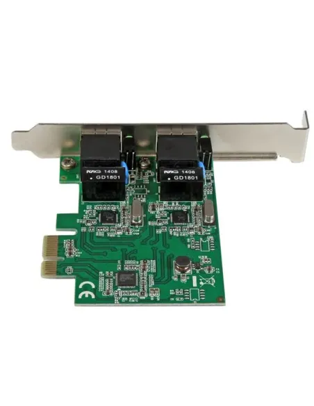 StarTech.com Adaptador Tarjeta de Red NIC PCI Express PCI-E de 2 Puertos Ethernet Gigabit RJ45