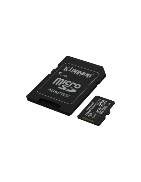 Kingston Technology 64GB microSDXC Canvas Select Plus Gen3 100MB s A1 (Incluye adaptador de SD) Kingston Technology 64GB microSDXC Canvas Select Plus Gen3 100MB s A1 (Incluye adaptador de SD)