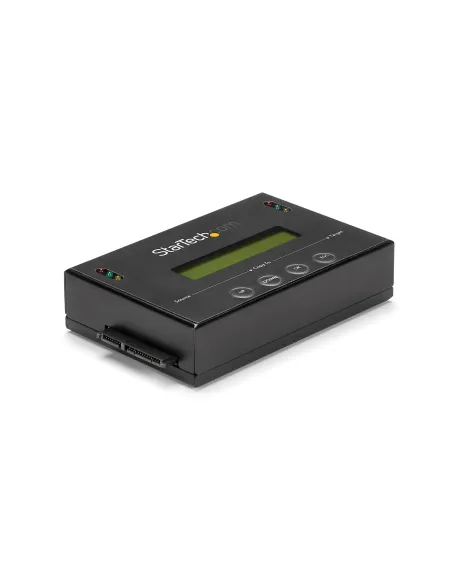 StarTech.com Clonador y Borrador Autónomo 1 1 para Discos Duros SSDs SATA - con Pantalla LCD - TAA - Independiente del Sistema