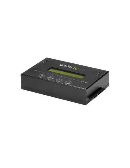StarTech.com Clonador y Borrador Autónomo 1 1 para Discos Duros SSDs SATA - con Pantalla LCD - TAA - Independiente del Sistema