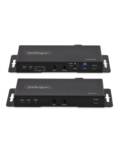 StarTech.com Juego Extensor de HDMI 4K por Fibra - 4K a 60Hz hasta 1km (Monomodo) o 330m (Multimodo) - Fibra Óptica LC - HDR -