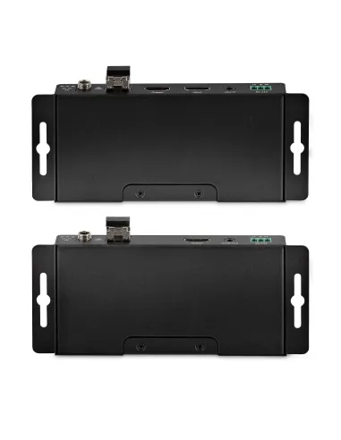 StarTech.com Juego Extensor de HDMI 4K por Fibra - 4K a 60Hz hasta 1km (Monomodo) o 330m (Multimodo) - Fibra Óptica LC - HDR -