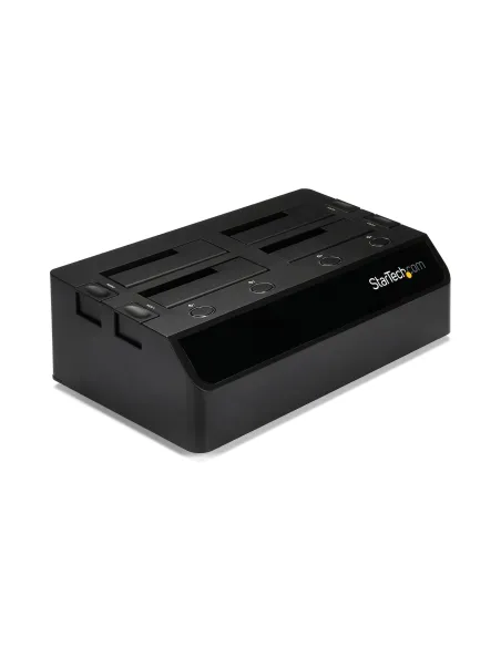StarTech.com Base de Acoplamiento USB 3.0 de 4 Bahías SATA - Docking Station USB de Discos Duros o SSD SATA III de 2,5 3,5" -