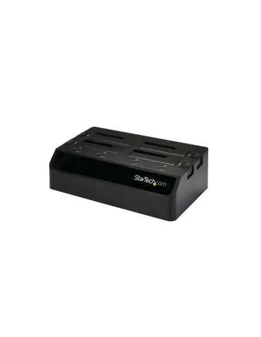 StarTech.com Base de Acoplamiento USB 3.0 de 4 Bahías SATA - Docking Station USB de Discos Duros o SSD SATA III de 2,5 3,5" -