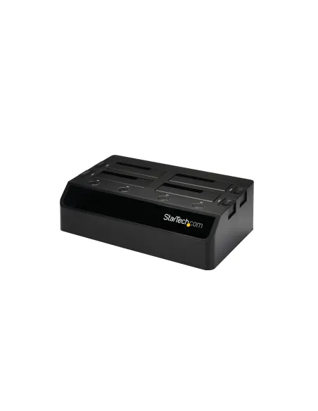 StarTech.com Base de Acoplamiento USB 3.0 de 4 Bahías SATA - Docking Station USB de Discos Duros o SSD SATA III de 2,5 3,5" -