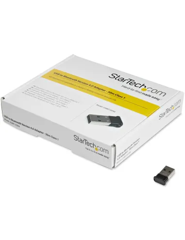 StarTech.com Micro Adaptador USB 2.0 Externo Bluetooth 4.0 EDR para Ordenador de Sobremesa o Portátil