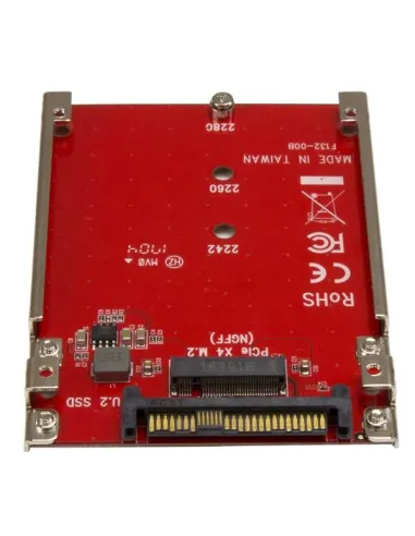 StarTech.com Tarjeta Adaptador PCI Express M.2 a U.2 SFF8639 para SSD NVMe M.2 - Conversor para SSD M.2 - Tarjeta Anfitrión