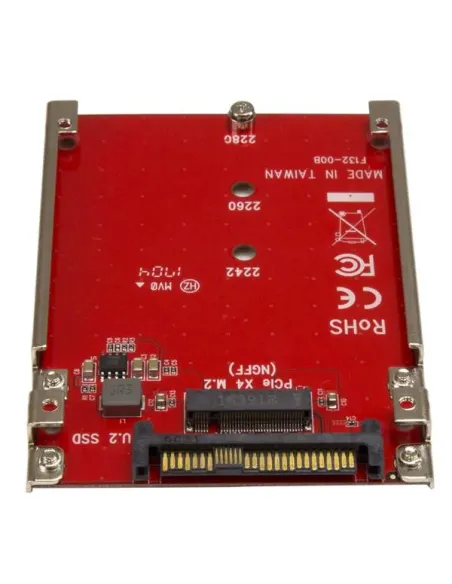 StarTech.com Tarjeta Adaptador PCI Express M.2 a U.2 SFF8639 para SSD NVMe M.2 - Conversor para SSD M.2 - Tarjeta Anfitrión StarTech.com Tarjeta Adaptador PCI Express M.2 a U.2 SFF8639 para SSD NVMe M.2 - Conversor para SSD M.2 - Tarjeta Anfitrión