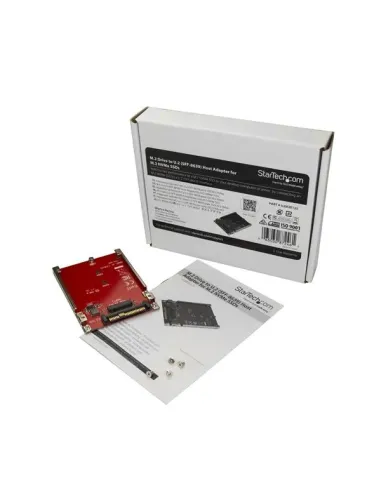 StarTech.com Tarjeta Adaptador PCI Express M.2 a U.2 SFF8639 para SSD NVMe M.2 - Conversor para SSD M.2 - Tarjeta Anfitrión