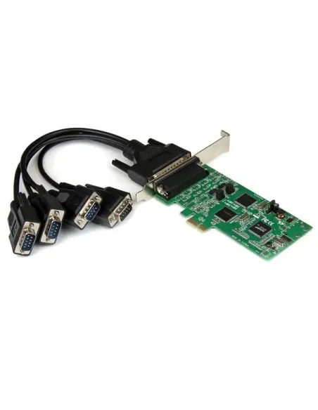 StarTech.com Tarjeta Adaptadora PCI Express PCIe de 4 Puertos Serie Serial Combo RS232 y RS485 RS 422 DB9