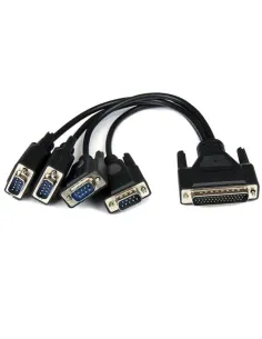 StarTech.com Tarjeta Adaptadora PCI Express PCIe de 4 Puertos Serie Serial Combo RS232 y RS485 RS 422 DB9 2