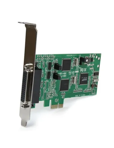 StarTech.com Tarjeta Adaptadora PCI Express PCIe de 4 Puertos Serie Serial Combo RS232 y RS485 RS 422 DB9