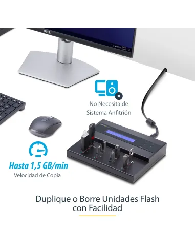 StarTech.com Clonador Autónomo 1 7 para Memorias USB - Copiador de Unidades de Memoria USB - Copia Sector por Sector de Sistema