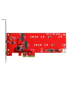 StarTech.com Tarjeta Controladora M.2 PCI Express para 2 SSD 2