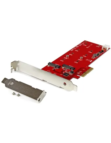 StarTech.com Tarjeta Controladora M.2 PCI Express para 2 SSD