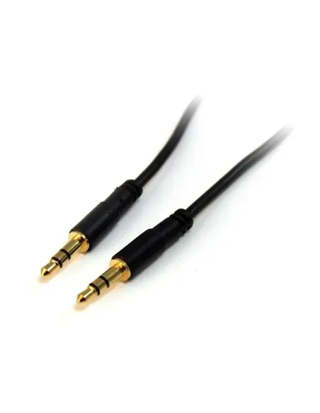 StarTech.com Cable de Audio Estéreo de 3,5mm Delgado de 1,8m - Cable de Audio Minijack Macho a Macho para Smartphone, Tablet o