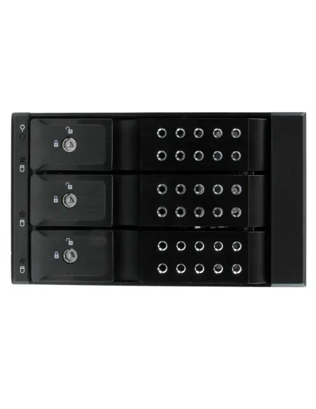 StarTech.com Rack Móvil Backplane de 3 Bahías para Unidades de 3,5 SAS II SATA III Hot Swap - 6 Gbps - Rack Móvil de Aluminio