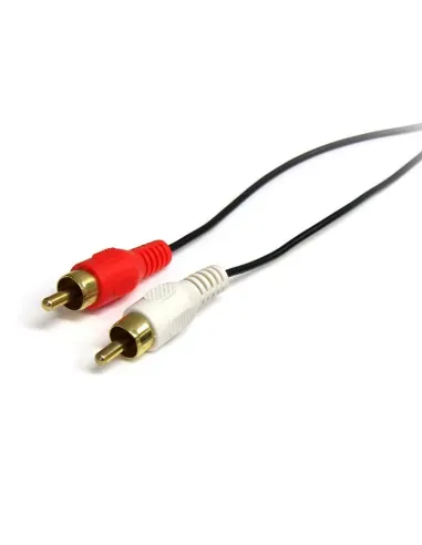StarTech.com Cable Adaptador de Mini-Jack a RCA 91cm - Jack 3,5mm Macho - 2xRCA Macho - Negro