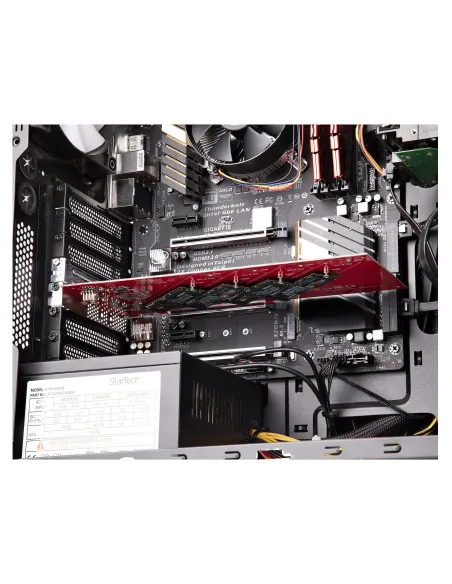 StarTech.com QUAD-M2-PCIE-CARD-B tarjeta y adaptador de interfaz Interno M.2