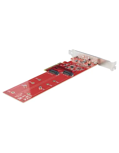 StarTech.com Tarjeta PCIe Adaptadora para 2 SSDs M.2, PCI Express x8 o x16 a NVMe Doble o SSDs M.2 AHCI, PCI Express 4.0,