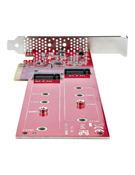 StarTech.com Tarjeta PCIe Adaptadora para 2 SSDs M.2, PCI Express x8 o x16 a NVMe Doble o SSDs M.2 AHCI, PCI Express 4.0,