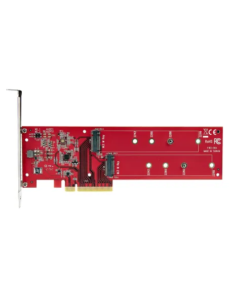 StarTech.com Tarjeta PCIe Adaptadora para 2 SSDs M.2, PCI Express x8 o x16 a NVMe Doble o SSDs M.2 AHCI, PCI Express 4.0,
