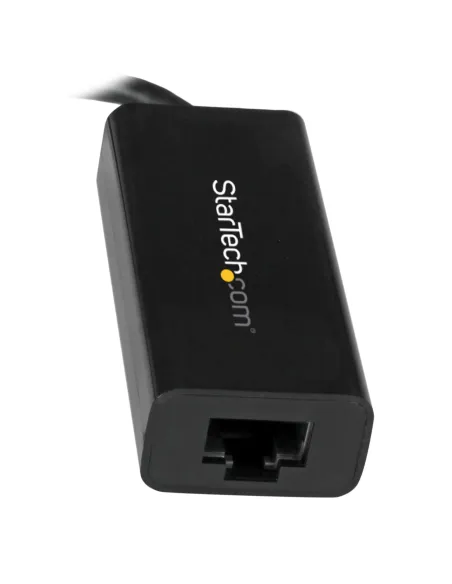 StarTech.com Adaptador de Red Ethernet Gigabit USB-C - Adaptador externo USB 3.0 a RJ45 - USB Tipo C a Ethernet - Negro