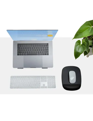 StarTech.com Alfombrilla de Ratón con Reposamuñecas (17x18x2cm), Alfombrilla de Ratón Ergonómica con Reposamuñecas de Gel y