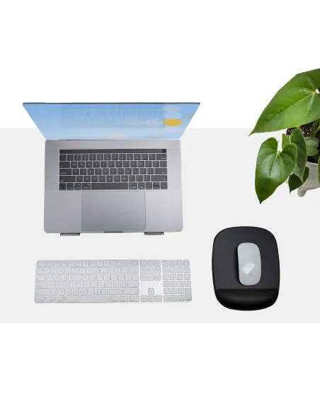 StarTech.com Alfombrilla de Ratón con Reposamuñecas (17x18x2cm), Alfombrilla de Ratón Ergonómica con Reposamuñecas de Gel y