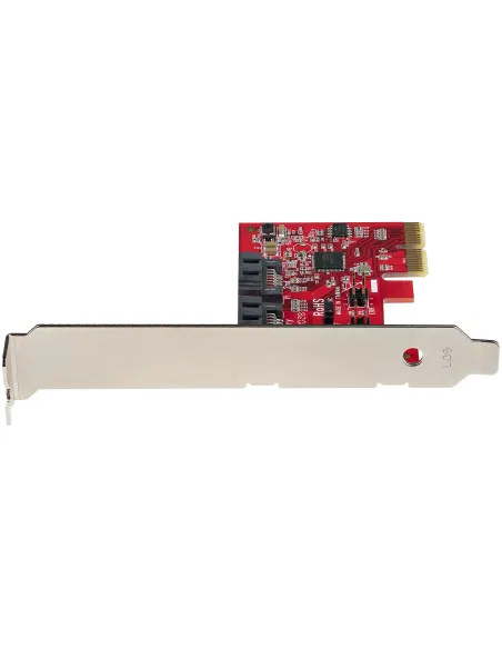 StarTech.com Tarjeta PCIe SATA - Tarjeta PCI Express Controladora de 2 Puertos SATA de 6Gbps - Perfil Completo o Bajo -