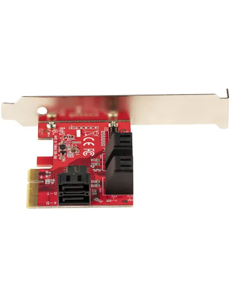 StarTech.com Tarjeta PCIe SATA - Tarjeta Controladora PCI Express de 6 Puertos SATA - 6Gbps - con Bracket de Perfil Bajo - con