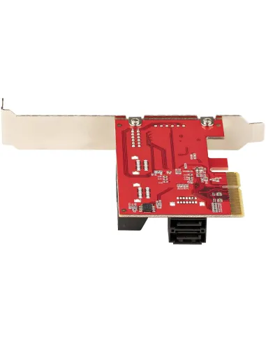 StarTech.com Tarjeta PCIe SATA - Tarjeta Controladora PCI Express de 6 Puertos SATA - 6Gbps - con Bracket de Perfil Bajo - con