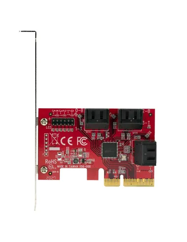 StarTech.com Tarjeta PCIe SATA - Tarjeta Controladora PCI Express de 6 Puertos SATA - 6Gbps - con Bracket de Perfil Bajo - con