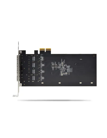 StarTech.com Tarjeta PCIe 2.1x2 (Compatible con x4, x8 y x16) de Red de Fibra Óptica Cobre Ethernet 1Gb SFP de 4 Puertos -