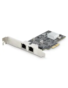 StarTech.com Tarjeta PCI Express de Red Ethernet 2 Puertos NBASE-T 2,5G - NIC I225-V - Tarjeta de Red de 2 Puertos para