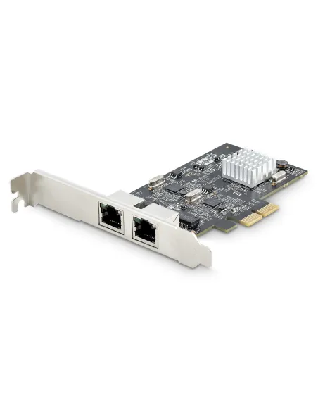 StarTech.com Tarjeta PCI Express de Red Ethernet 2 Puertos NBASE-T 2,5G - NIC I225-V - Tarjeta de Red de 2 Puertos para