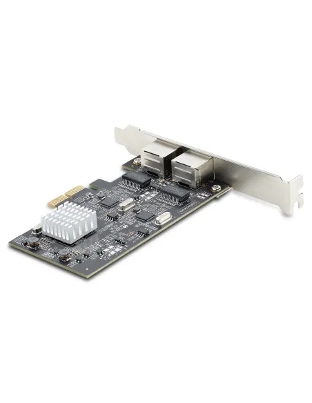 StarTech.com Tarjeta PCI Express de Red Ethernet 2 Puertos NBASE-T 2,5G - NIC I225-V - Tarjeta de Red de 2 Puertos para