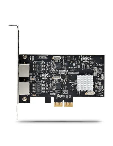 StarTech.com Tarjeta PCI Express de Red Ethernet 2 Puertos NBASE-T 2,5G - NIC I225-V - Tarjeta de Red de 2 Puertos para