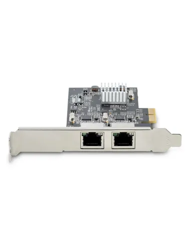 StarTech.com Tarjeta PCI Express de Red Ethernet 2 Puertos NBASE-T 2,5G - NIC I225-V - Tarjeta de Red de 2 Puertos para