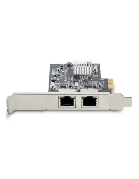 StarTech.com Tarjeta PCI Express de Red Ethernet 2 Puertos NBASE-T 2,5G - NIC I225-V - Tarjeta de Red de 2 Puertos para