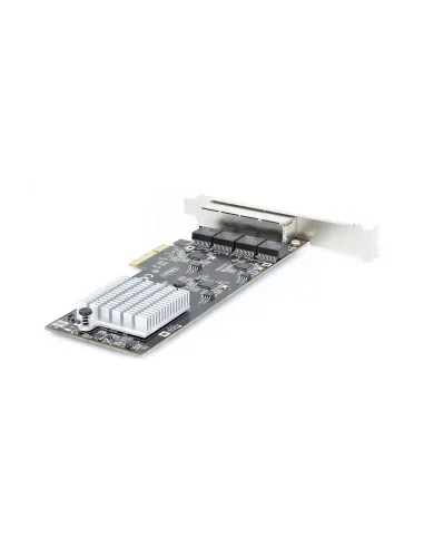 StarTech.com Tarjeta PCI Express de Red Ethernet 4 Puertos NBASE-T 2,5G - NIC I225-V - Tarjeta de Red de 4 Puertos para
