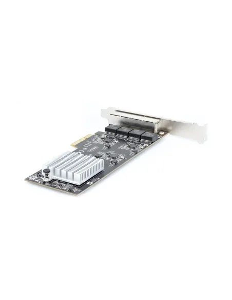 StarTech.com Tarjeta PCI Express de Red Ethernet 4 Puertos NBASE-T 2,5G - NIC I225-V - Tarjeta de Red de 4 Puertos para