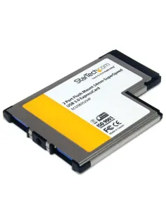 StarTech.com Tarjeta Adaptador ExpressCard 54 USB 3.0 SuperSpeed de 2 Puertos con UASP - Montaje al Ras - Flush Mount
