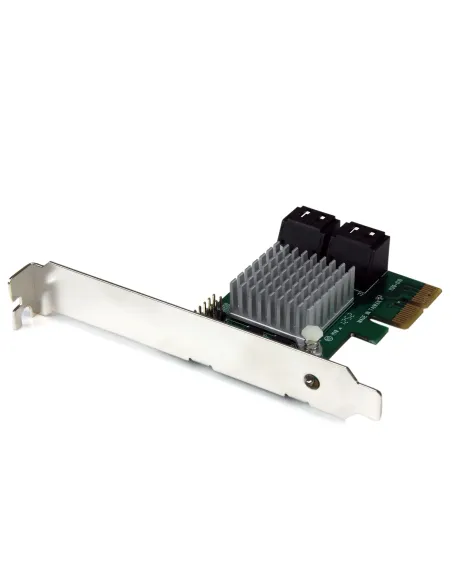 StarTech.com Tarjeta Controladora PCI Express 2.0 de 4 Puertos SATA III de 6Gbps RAID con Enlace HyperDuo para SSD - Adaptador